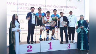 'Velosport. O`zbekiston xalqaro musobaqada umumjamoa hisobida 1-o`rinni egalladi'ning rasmi