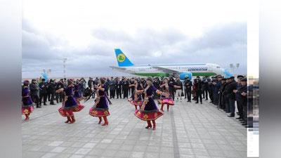 Изрображение 'Uzbekistan Airways выполнила авиарейс по маршруту Ташкент-Нукус-Муйнак'