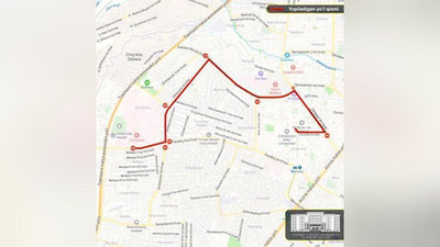 Изрображение 'В Алмазарском районе пройдет забег на 5,3 км: список перекрываемых дорог'