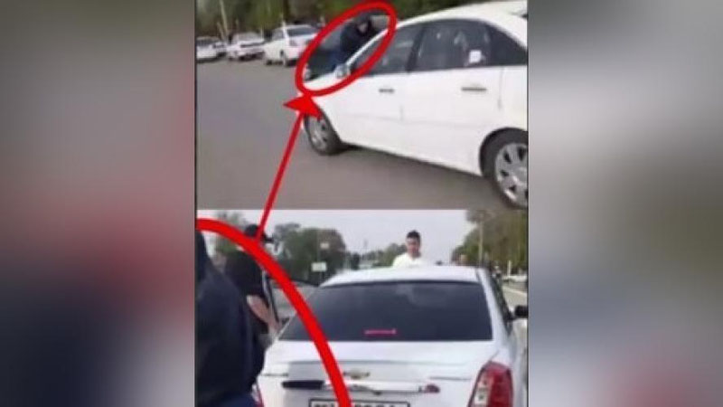 'Жиззахда йўловчи талашган "Lacetti" ҳайдовчиси таксичилардан бирини судраб кетди (видео)'ning rasmi
