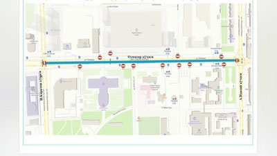 Изрображение 'Участок улицы возле Государственной консерватории в Ташкенте будет закрыт вечером'