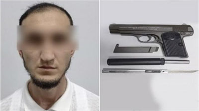 Изрображение 'Житель Ташкента попытался пронести в мечеть пистолет с глушителем'
