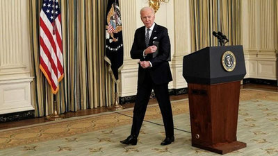 Изрображение 'Байден покинул пресс-конференцию после вопроса о гибели 53 мигрантов в фуре'