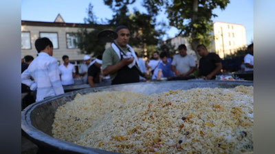 'Yangiyo`lda qurbonlik uchun 52 ta qo`y so`yilib, osh damlandi'ning rasmi