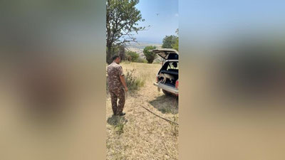 Изрображение 'Лисицу, которую держали в клетке в чайхане в Таваксае, выпустили в дикую природу (видео)'