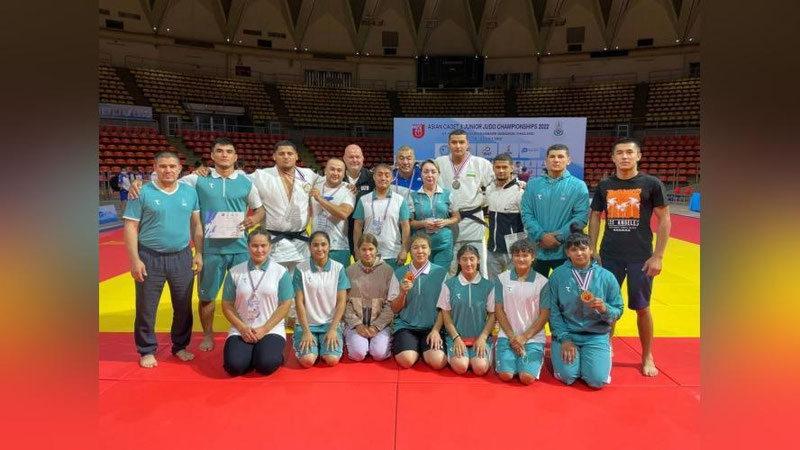 Изрображение 'Молодёжная команда Узбекистана на чемпионате Азии по дзюдо заняла второе место'