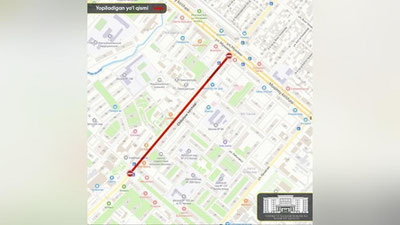 Изрображение 'Участок улицы Чиланзар закрывается в связи с ремонтом'