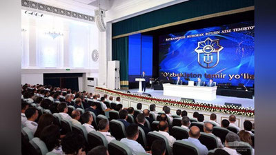 'Бугун ташкил этилган тадбирда Президентнинг темирйўл ходимларига табриги ўқиб эшиттирилди'ning rasmi