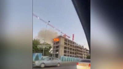 'Toshkentda yana bir qurilishi bitmagan bino yonib ketdi'ning rasmi