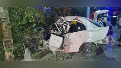 'Toshkent viloyatida daraxtga urilgan “Nexia-3” haydovchisi voqea joyida vafot etdi'ning rasmi