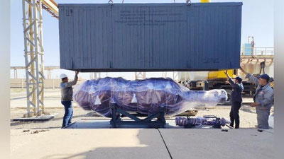 Изрображение '«Узбекнефтегаз»: Несмотря на геополитическую ситуацию, газотурбинные двигатели, отправленные на ремонт, привезены с украинского Запорожья'