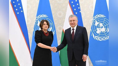 Изрображение 'Президент Узбекистана принял заместителя Генерального секретаря ООН Розмари ДиКарло'