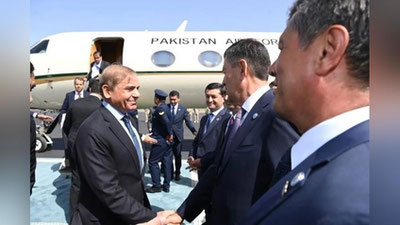 Изрображение 'Премьер-министра Пакистана встретили в Самарканде'