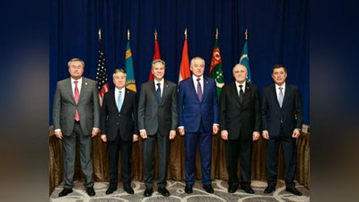 'Markaziy Osiyo mamlakatlari va AQShning "C5+1"formatidagi Vazirlar yig`ilishi bo`lib o`tdi'ning rasmi