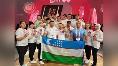 Изрображение 'Сборная Узбекистана по тяжелой атлетике завоевала 19 медалей чемпионата Азии'