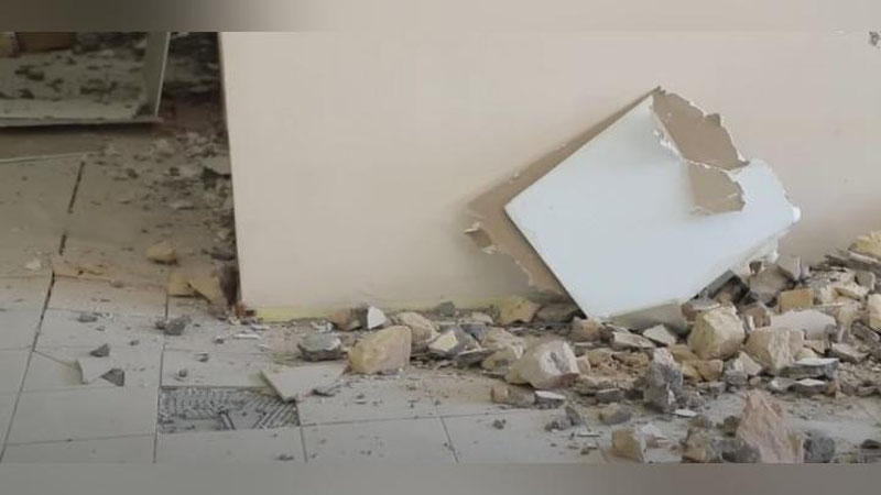 'Toshkent viloyatida foydalanishga topshirilganiga bir yil bo`lgan bog`cha qulab tushdi'ning rasmi