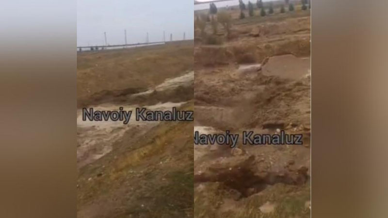 'Navoiyda kuchli yomg`ir sabab uylarni suv bosdi'ning rasmi