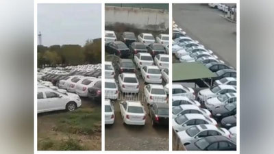 Изрображение 'UzAuto Motors о фото сотен простаивающих автомобилей: продукция - недоукомплектована'