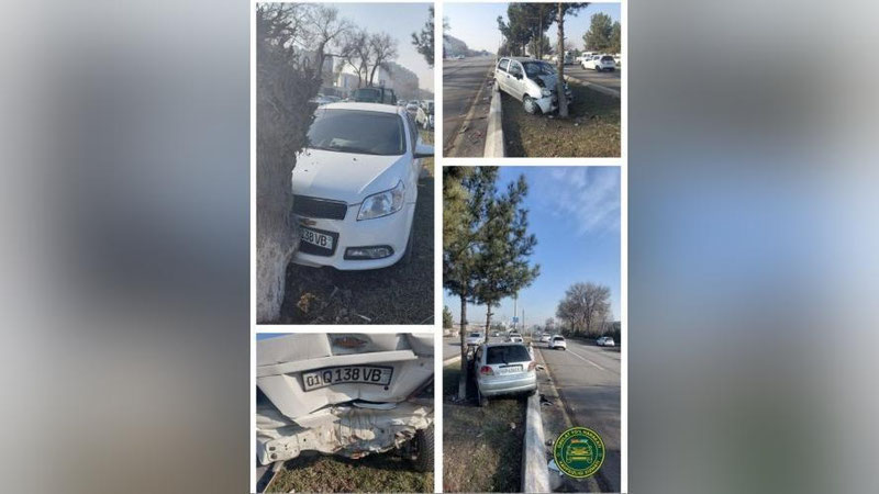 Изрображение 'В Ташкенте столкнулись "Матиз" и "Нексия": пострадали 3 человека'