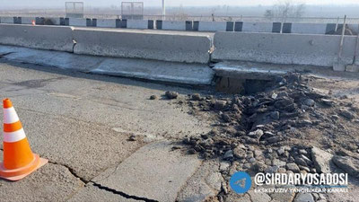 'Sirdaryodagi ko`prikda yorilish sodir bo`lgan (video)'ning rasmi