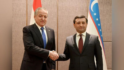 'Baxtiyor Saidov Tojikiston TIV Sirojiddin Muxriddin bilan uchrashdi'ning rasmi