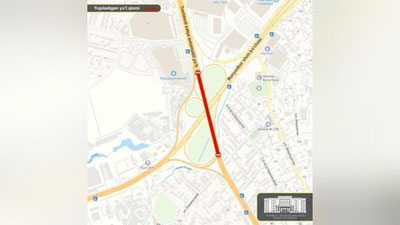 'Ertaga Toshkent xalqa avtomobil yo`li bilan Bunyodkor ko`chasi kesishmasida joylashgan ko`prik ostidagi yo`l vaqtincha yopiladi'ning rasmi