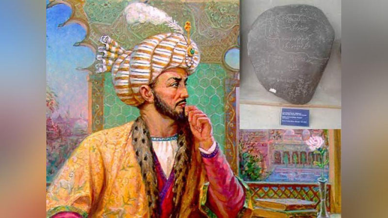 'Бобур Мирзонинг дастхати туширилган тарихий тош қаерда?'ning rasmi