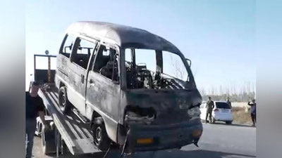 'Навоийда ҳаракатланиб кетаётган "Damas" ёниб кетди(видео)'ning rasmi