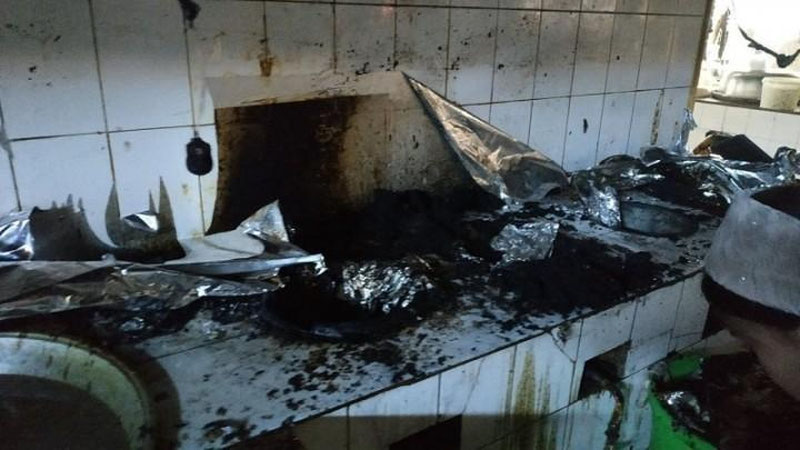 Изрображение 'В столичном кафе произошел пожар (видео)'