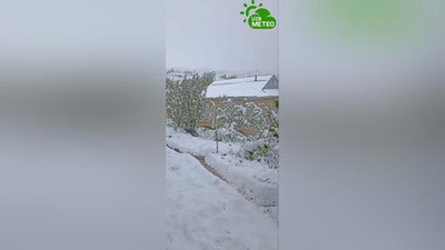 Изрображение 'В горных кишлаках Узбекистана выпал снег (видео)'