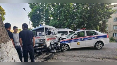 Изрображение 'В Кувасае произошло ДТП с участием автомобилей Нацгвардии и "скорой помощи"'