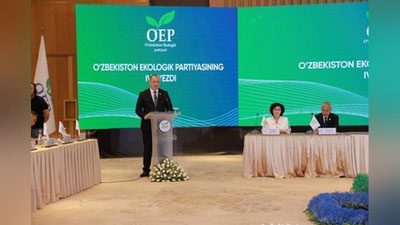 'O`zbekiston Ekologik partiyasidan Prezidentlikka nomzod sifatida Abdushukur Hamzaev nomzodi qo`llab-quvvatlandi'ning rasmi