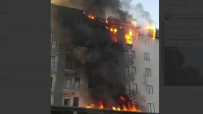 'Jizzaxdagi 7 qavatli binoda yong`in sodir bo`ldi(video)'ning rasmi