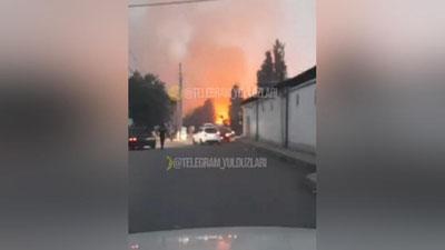 Изрображение 'В Сергели на 300 кв.м горела сухая трава (видео)'