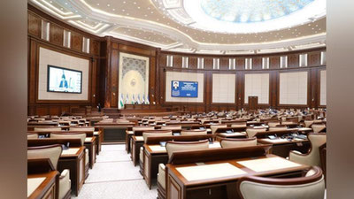 'Senat O`zbekiston-Qozog`iston Davlat chegarasini demarkasiya qilish to`g`risidagi Shartnomani ratifikasiya qilish haqidagi Qonunni ma`qulladi'ning rasmi