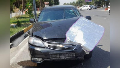 'Andijonda Milliy gvardiya xodimi avtohalokatga uchradi'ning rasmi