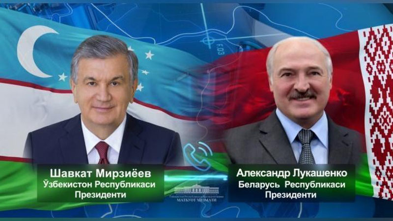 Изрображение 'Лукашенко поздравил лидера Узбекистана с убедительной победой на выборах'