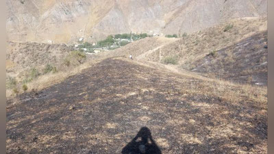 'Зоминдаги қишлоқда ёнғин содир бўлди'ning rasmi