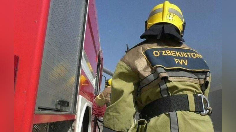 Изрображение 'В Самаркандской области произошел пожар на кладбище'