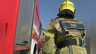 Изрображение 'В Самаркандской области произошел пожар на кладбище'