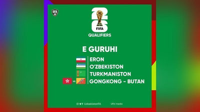 Изрображение 'С кем сыграет сборная Узбекистана по футболу в квалификационных турах ЧМ-2026?'