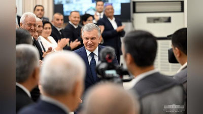 'Qo`qon shahrida Prezident raisligida yig`ilish bo`lib o`tmoqda'ning rasmi