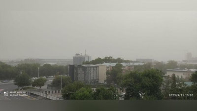Изрображение 'Находиться на воздухе без маски не рекомендуется: Ташкент накрыло пылью'