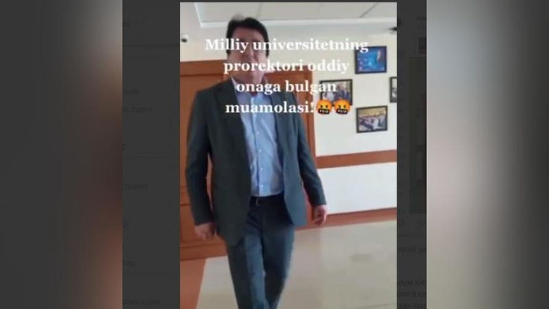 'ЎзМУ проректори мурожаатчи аёлни ҳақорат қилди (видео)'ning rasmi