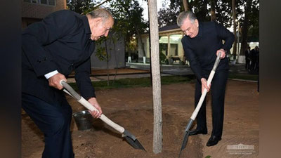 'Shavkat Mirziyoev kuzgi daraxt ekish mavsumini boshlab berdi'ning rasmi