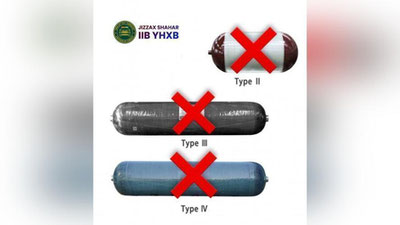 Изрображение 'В ГУБДД напомнило, какие газовые баллоны опасны и запрещены к установке в транспортных средствах'