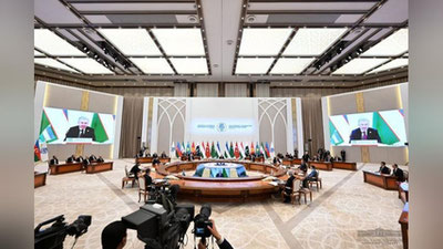 'Shavkat Mirziyoev IHT sammitida “Iqtisodiy hamkorlikning strategik maqsadlari – 2035” konseptual hujjatini ishlab chiqishni taklif qildi'ning rasmi