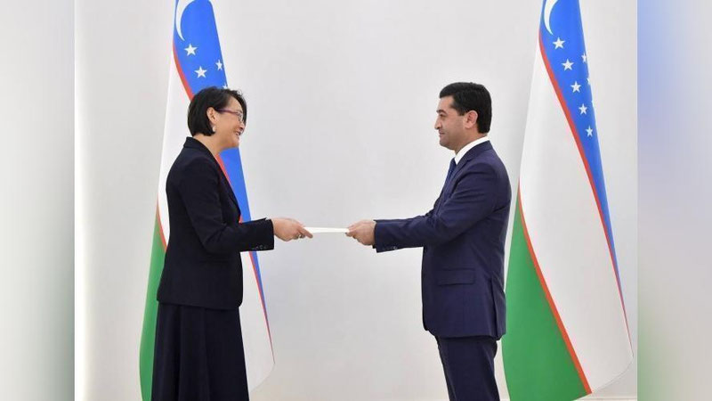 Изрображение 'Глава МИД Узбекистана принял верительные грамоты у нового посла Новой Зеландии'