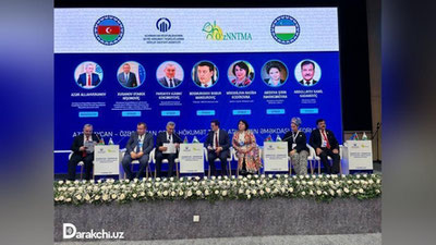 'Ozarbayjondagi O`zbekiston tomonidan qurilgan maktabda hamkorlik forumi bo`lib o`tdi'ning rasmi