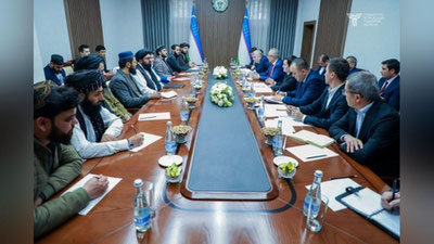 'O`zbekiston "Tolibon" bilan Pokistongacha boradigan temir yo`l qurilishini tezlashtirishni muhokama qildi'ning rasmi